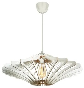 SADA 2x Luster na lanku 1xE27/60W/230V biela pr. 47 cm