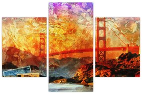 Obraz - Golden Gate, San Francisco, Kalifornia (90x60 cm)