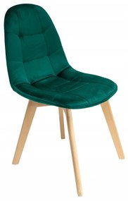 Jedálenská stolička BORA zamat – tamvozelená