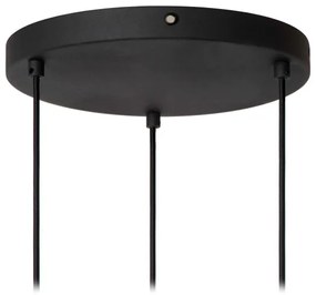 Lucide 45492/13/36 - Luster na lanku RAFAL 3xE27/40W/230V čierna/šedá