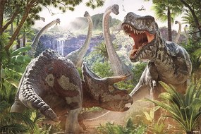 Plagát, Obraz - David Penfound - Dinosaur Battle, (91.5 x 61 cm)