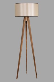 Stojacia lampa Lambader 153 cm hnedá/béžová