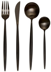 Čierny antikoro príbor 16 ks Modern retro – Premier Housewares
