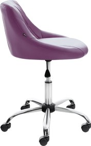 Pracovná stolička Lazio koženka - fialová