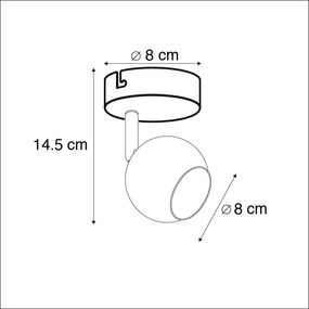 Retro okrúhle bodové svetlo mosadzné - Gissi