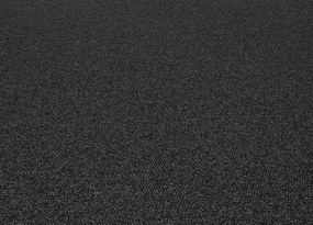 Koberce Breno Metrážny koberec REWIND 900 Braille 2190, šíře role 400 cm, čierna