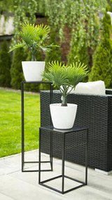 STOJAN NA KVETINÁČ SIMPLE 40X24X24 CM ČIERNA