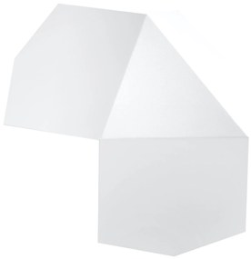 Nástenné svietidlo Tre, 1x biele kovové tienidlo