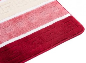 Sada kúpeľňových koberčekov MULTI C5016  červený grécky