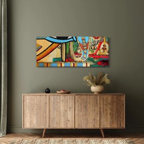 Obraz s egyptskými motívmi (120x50 cm)