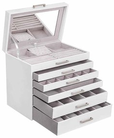 Skrinka na šperky SONGMICS 31,5 × 30,5 × 21,5 cm