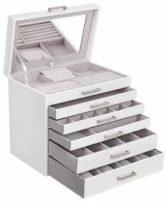 Skrinka na šperky SONGMICS 31,5 × 30,5 × 21,5 cm