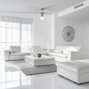 ZEVENTI - Stropný ventilátor NAVAGIO 1xE27/60W/230V čierna/biela