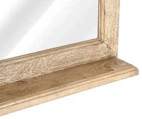 furniture-nabytek.cz - Masívne kúpeľňové zrkadlo z mangového dreva, lakované, prírodné – 73×13×78 cm
