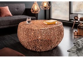 Konferenčný stôl 40287 80x80cm Aluminium Copper  - Komfort-nábytok