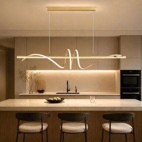 BRILAGI - LED stmievateľný luster na lanku SIGNATURE LED/50W/230V 120 cm zlatý + diaľkový ovládač