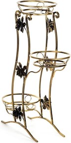 STOJAN NA KVETINÁČ FALA 100X70X30 CM ZLATÁ