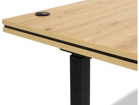 Pc stolík Nandu I, Farby: dub artisan / dub artisan + čierna