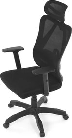 Kancelárska stolička čierna KA-R215 BK