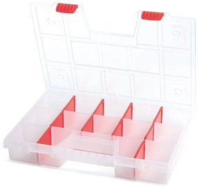Kufríkový organizér 39 × 29 × 6,5 cm, biela