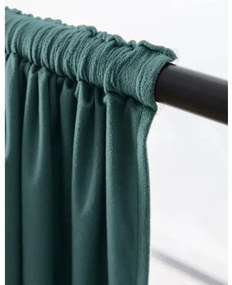 Zatemňovací záves VELVET 140x270 cm, tyrkysový Zavesenie: Riasiaca páska