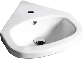 Aqualine Aqualine, VITROYA keramické umývadlo rohové 46x46cm, VT145