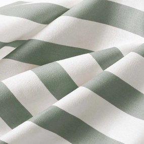 Goldea detské bavlnené obliečky - svet autíčok so šalviovo zelenými prúžkami 140 x 200 a 70 x 90 cm