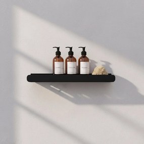 Rea Rea, kúpeľňová polica 45cm, SF03, čierna matná, REA-06006