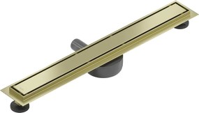 Mexen Flat 360° M13 sprchový žľab 2v1, 50 cm, zlatá matná, 1A10050-40