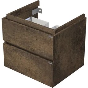 Kúpeľňová skrinka pod umývadlo na dosku 60 cm s 2 zásuvkami Patina Bronze