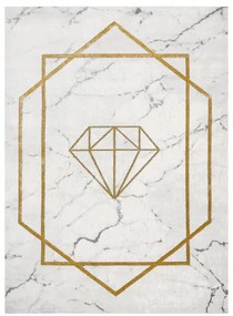 Koberec EMERALD exkluzívny 1019 glamour, diamant, mramor krém / zlatý