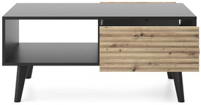 Konferenční stolek Willow II 104 cm dub artisan/černý