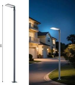 Brilagi-LED Vonkajšia lampa so stĺpom a kl. 3 m URBANLIGHT LED/100W/230V antracit IP65