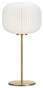 Markslöjd 107819 - Stolná lampa SOBER 1xE27/60W/230V biela/mosadz