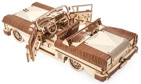 Ugears - 3D drevenené mechanické puzzle Cabriolet