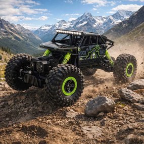 KIK RC Rock Crawler 1:18 terénne auto 4x4, zelené
