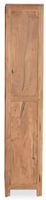 furniture-nabytek.cz - Masívna kúpeľňová skrinka Auckland z akáciového dreva, lakovaná, hnedá – 45×35×185 cm