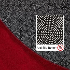 Ayyildiz, AKCIA: 200x200 (průměr) kruh cm Kusový koberec Sky 5400 Red kruh, červená, obývacia izba