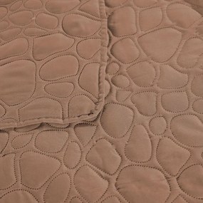 Svetlohnedý prehoz na posteľ STONE Rozmer: 200 x 220 cm