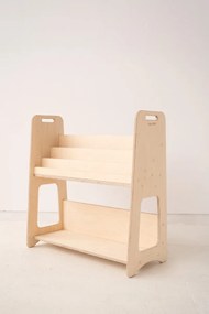 Detský Montessori regál, prírodný - 72 x 75 cm