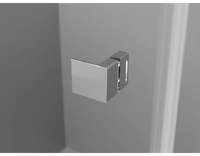 Mexen Lunar-B, výklopný sprchový kút ľavý 85 x 70 cm, 8mm číre sklo, chrómový profil, 832-085-070-01-00-L