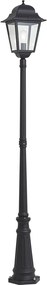 Klasická vonkajšia lampa čierna 220 cm IP44 - Big