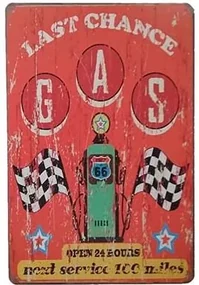 Ceduľa Last Chance GAS