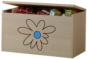 BabyBoo Box na hračky, truhlička Květinka modrá