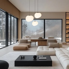 Luster na lanku STONES 1xE27/40W/230V pr. 25 cm