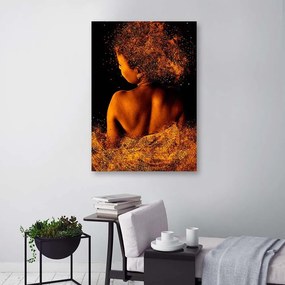 Gario Obraz na plátne Mladá žena v zlatom prachu Rozmery: 40 x 60 cm