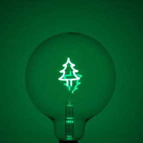 Vianočná LED žiarovka E27 G125 číra 1,8W 100 lm