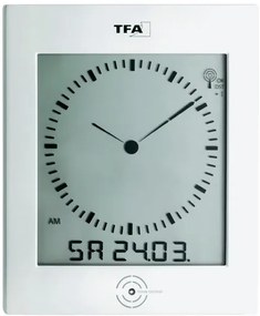Nástenné hodiny DCF TW 200 x 265 mm, biela