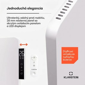 Klarstein Wonderbeam 450 Hybride Infračervený ohrievač 60 x 60 cm 450 W Týždenný časovač Diaľkové ovládanie
