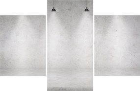 Obraz - Betónový múr so svetlami (90x60 cm)
